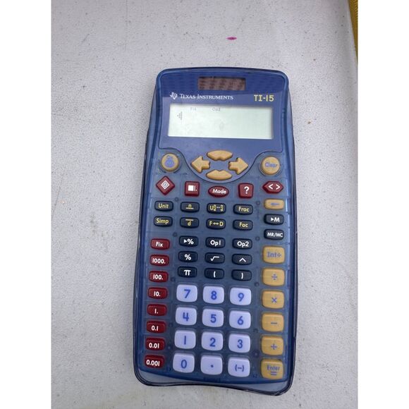 Texas Instruments TI-15 ELEMENTARY SCIENTIFIC CALCULATOR 15116 - Picture 1 of 1
